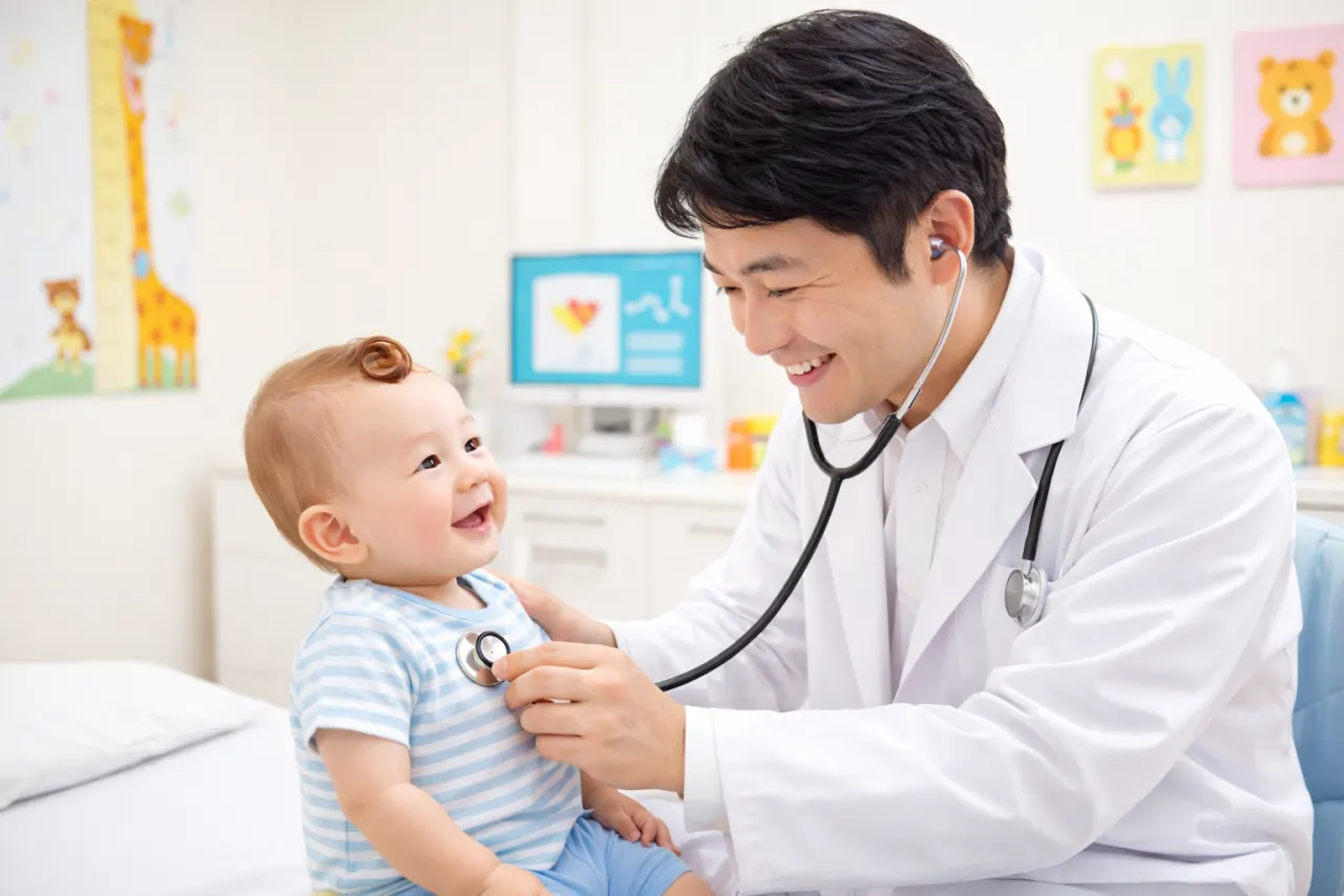 小児科の診察風景